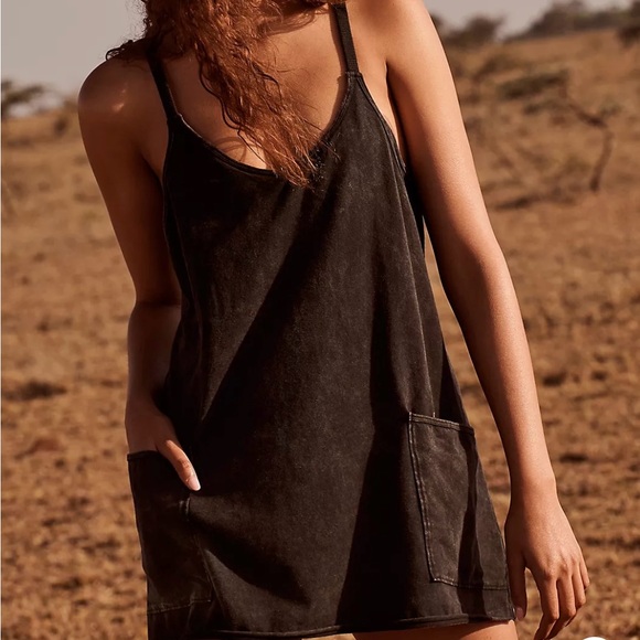 FP Movement by Free People Dresses & Skirts - ☀️NEW Free People Hot Shot Mini Dress. Acid Wash Black. Size: Medium